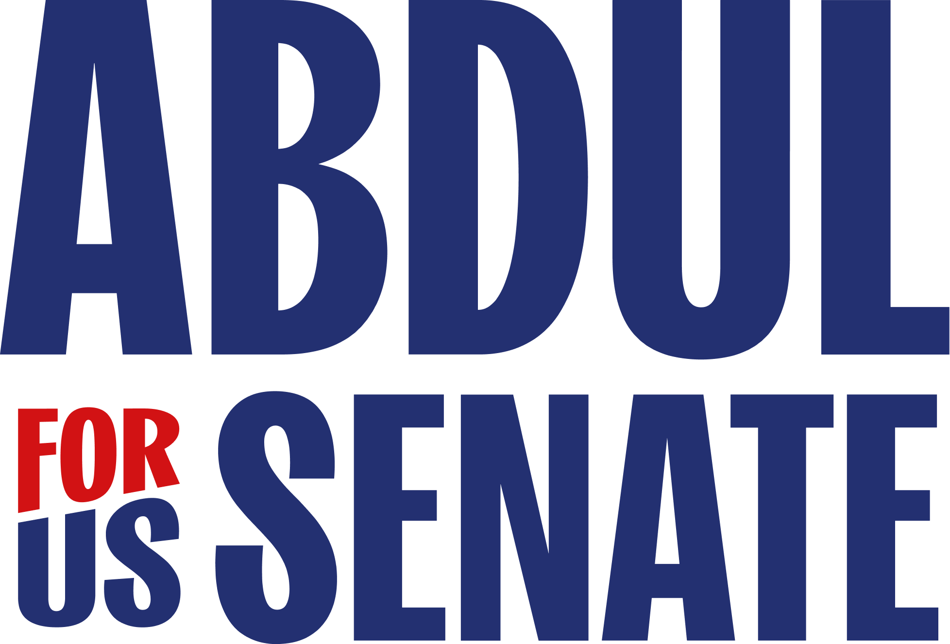 Abdul for U.S. Senate logo